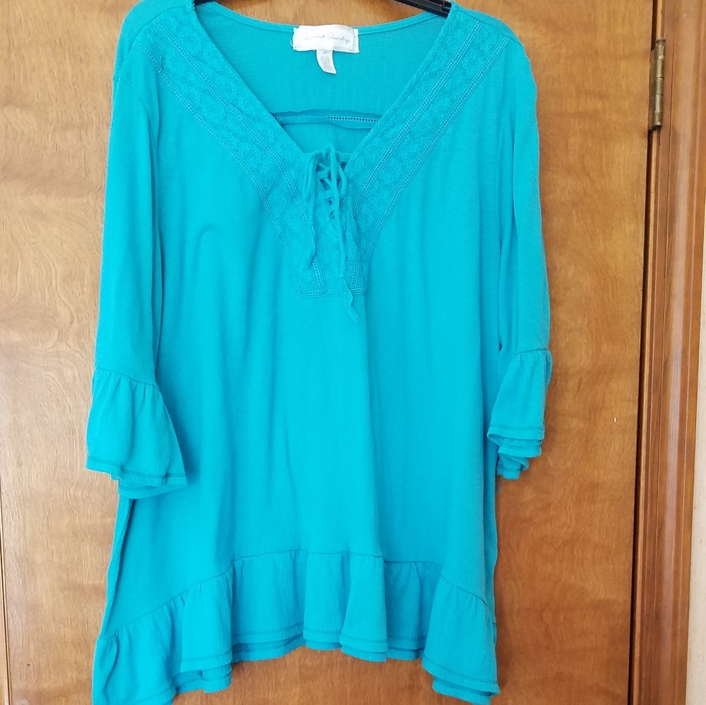 French Laundry open sleeve shirt